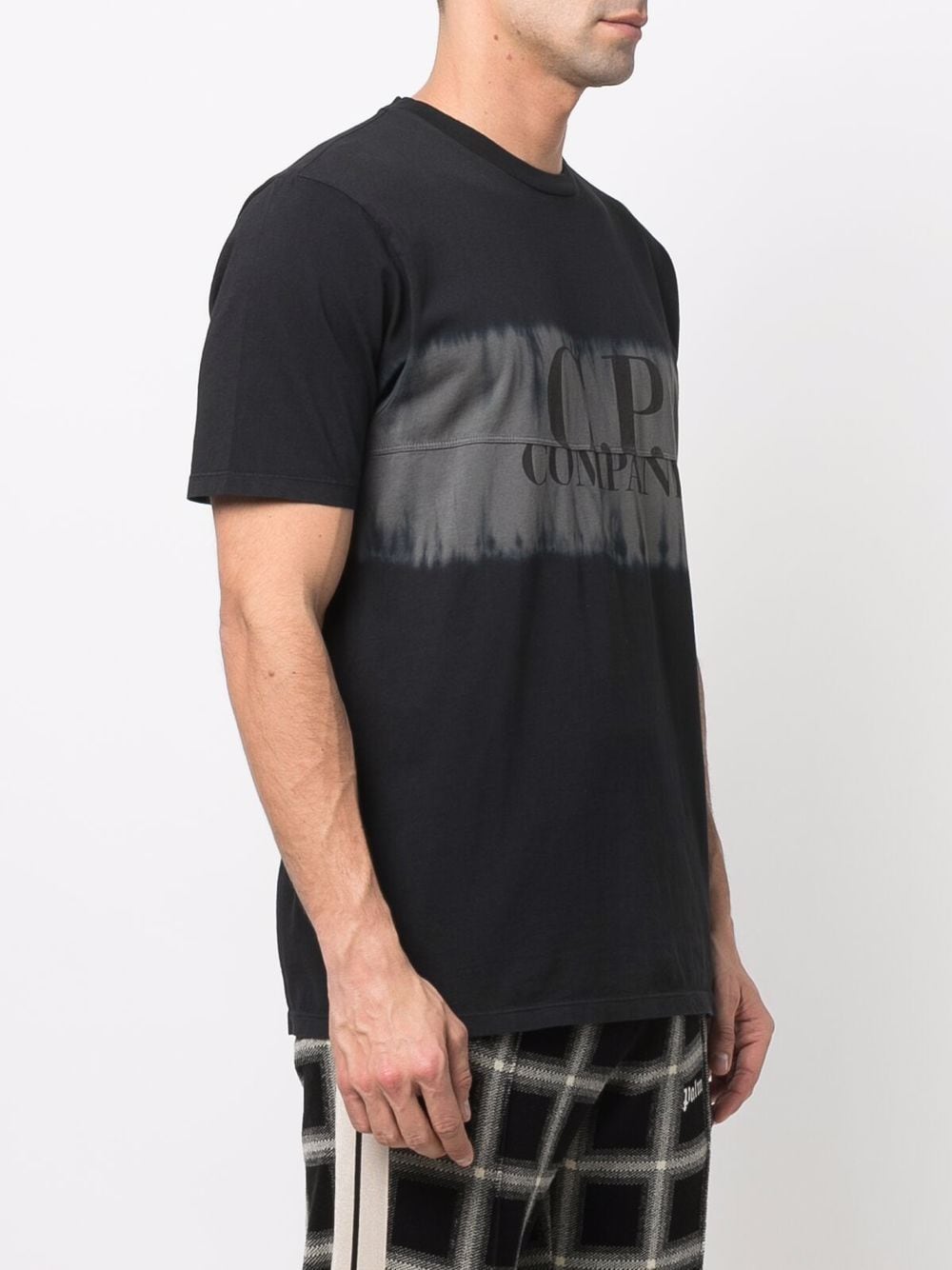 C.P COMPANY Logo Print T-Shirt Black - MAISONDEFASHION.COM