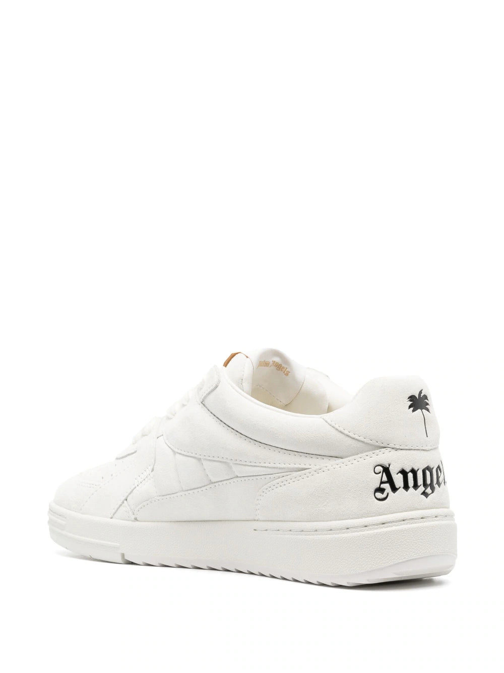 PALM ANGELS University Origin Suede Sneakers Cream/White - MAISONDEFASHION.COM