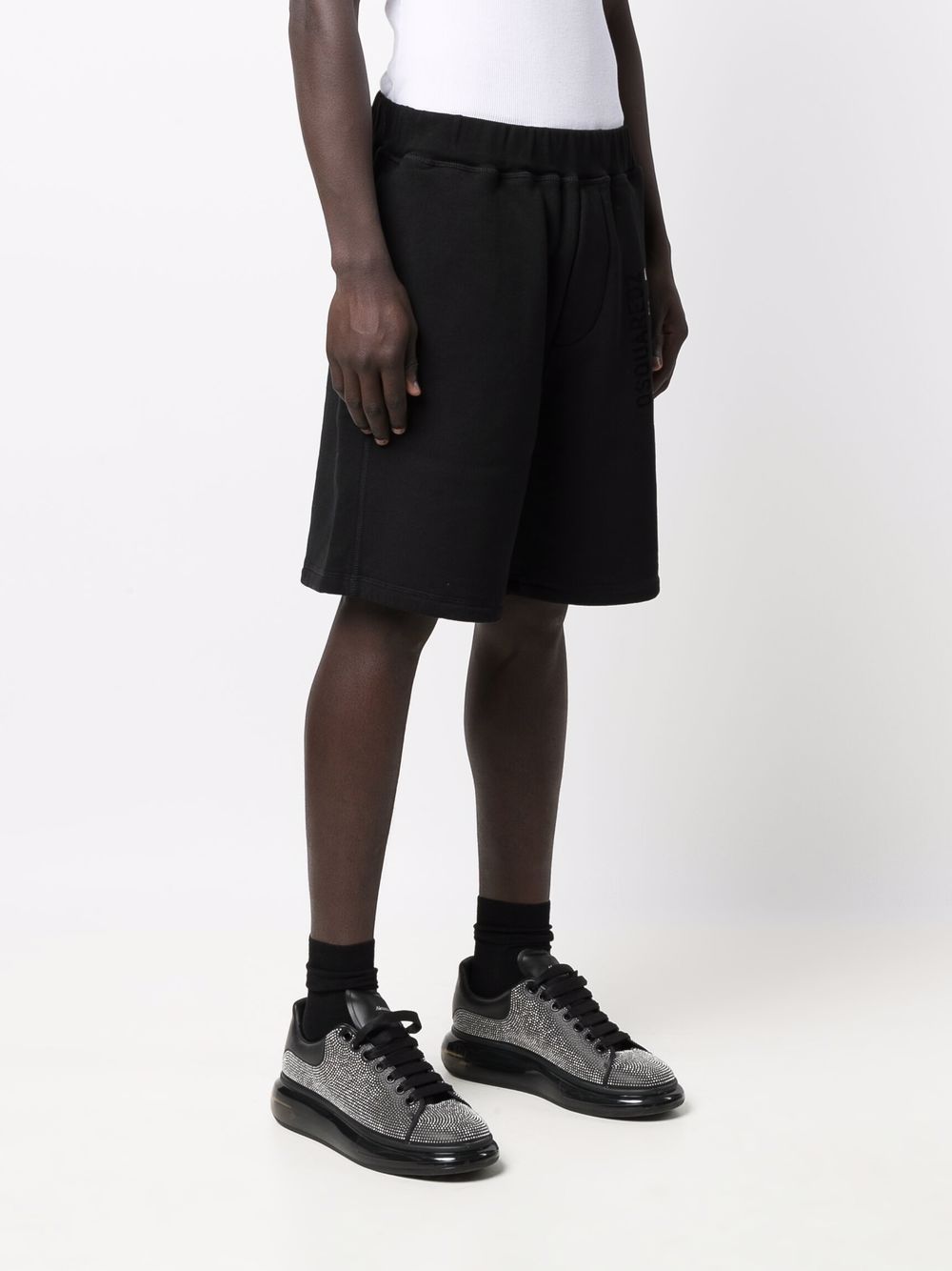 DSQUARED2 Icon Logo Shorts Black - MAISONDEFASHION.COM