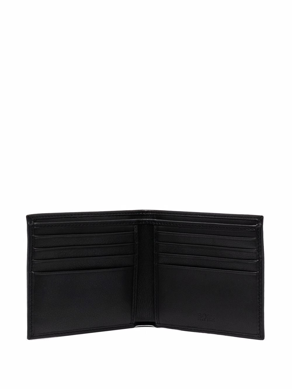 BOSS Embossed-logo wallet Black - MAISONDEFASHION.COM