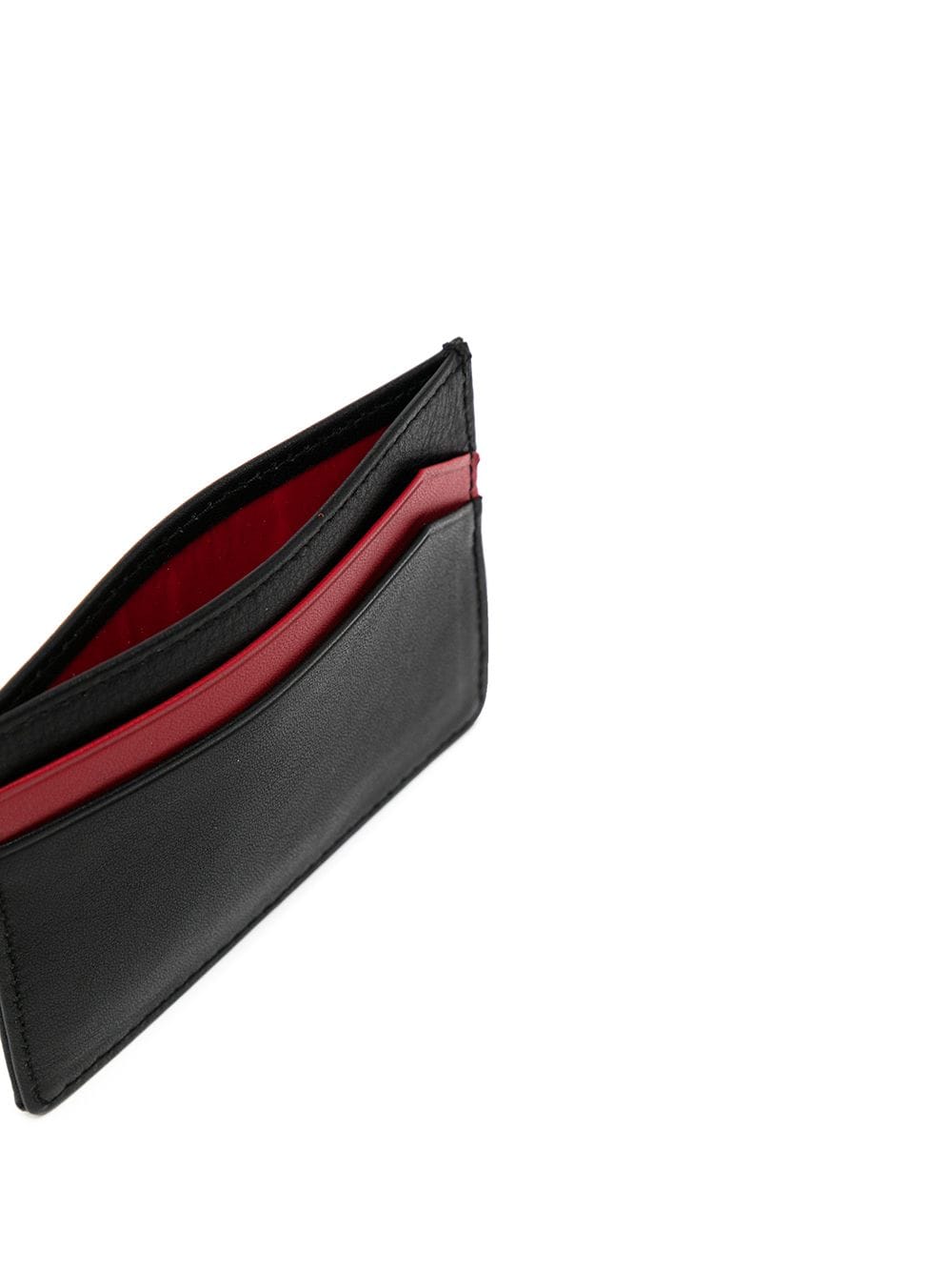 HUGO  Two-tone leather wallet Black - MAISONDEFASHION.COM