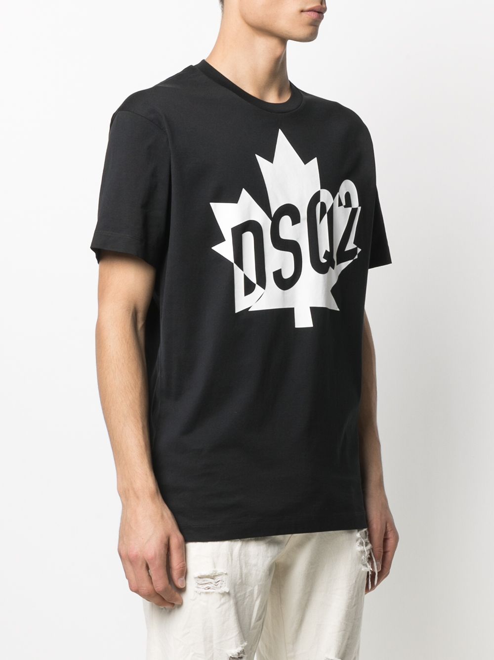 DSQUARED2 Canada Logo Print T-Shirt - MAISONDEFASHION.COM