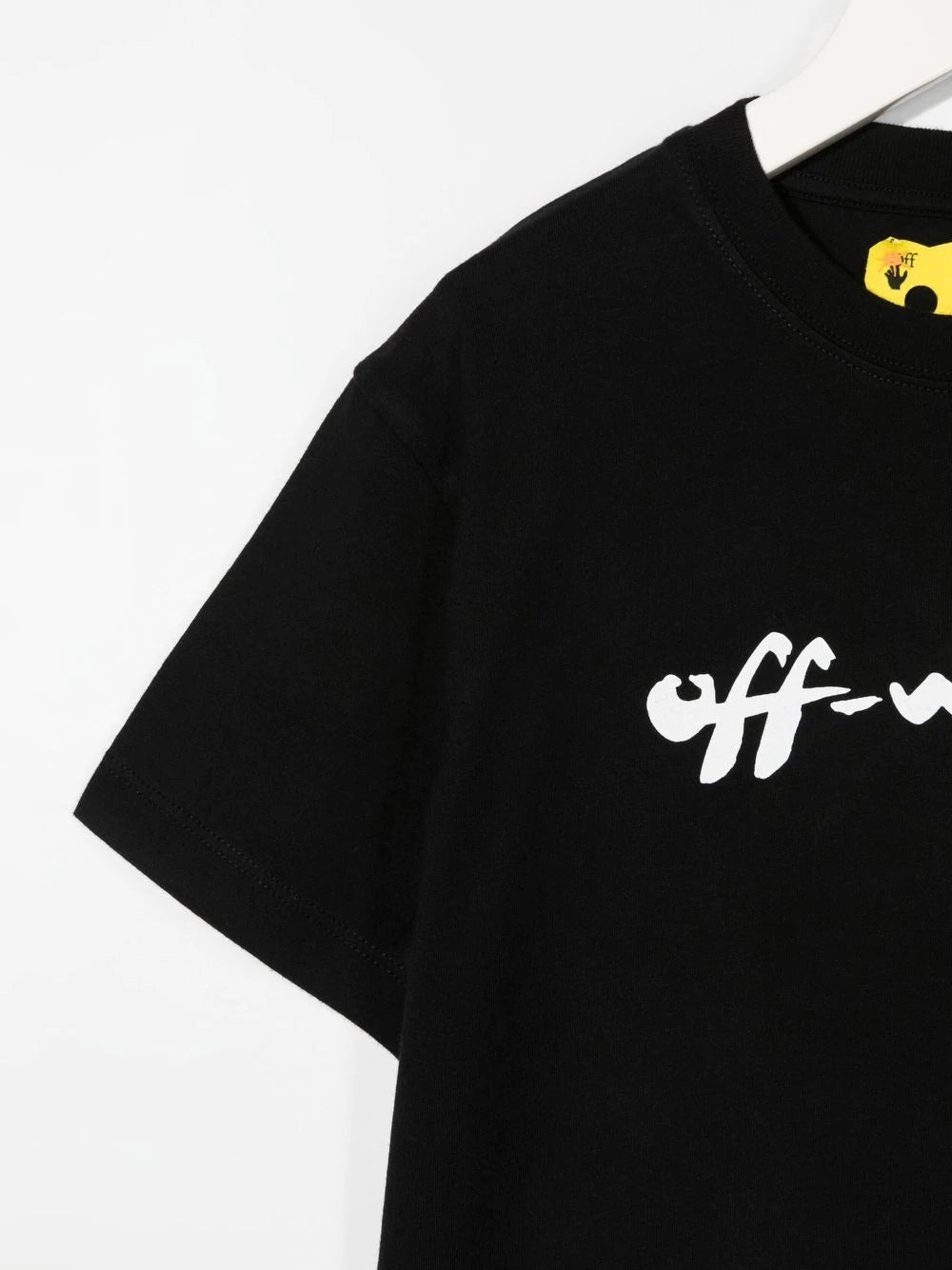 OFF-WHITE KIDS Script Logo Tee Black/White - MAISONDEFASHION.COM