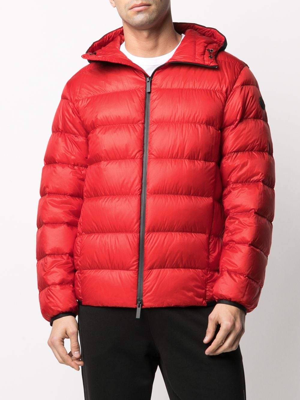 MONCLER Provins Padded Jacket Red - MAISONDEFASHION.COM