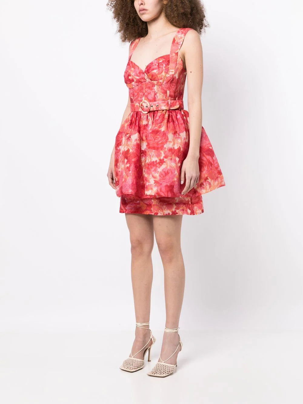 ZIMMERMANN WOMEN High Tide Mini Dress Pink - MAISONDEFASHION.COM