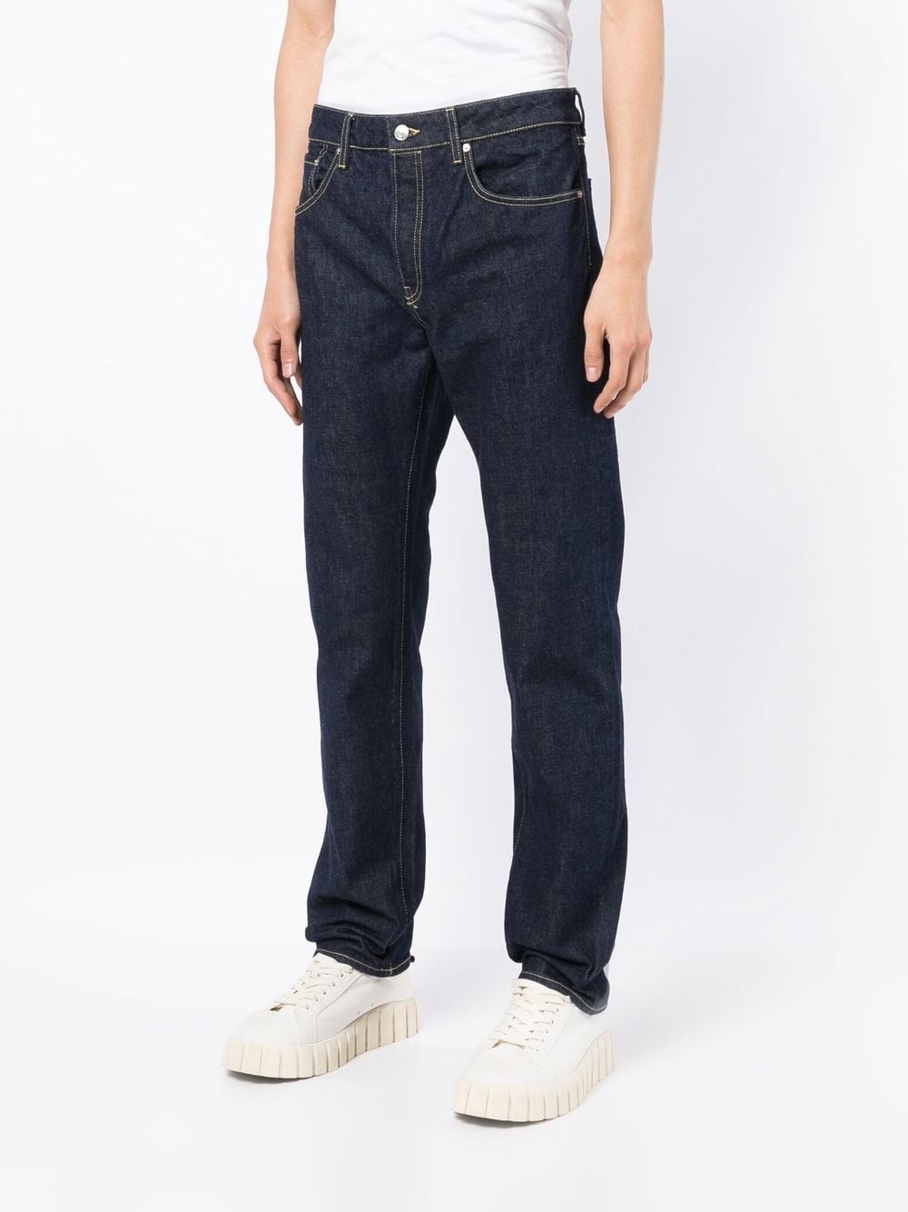 KENZO Rear Logo Slim Fit Jeans - MAISONDEFASHION.COM