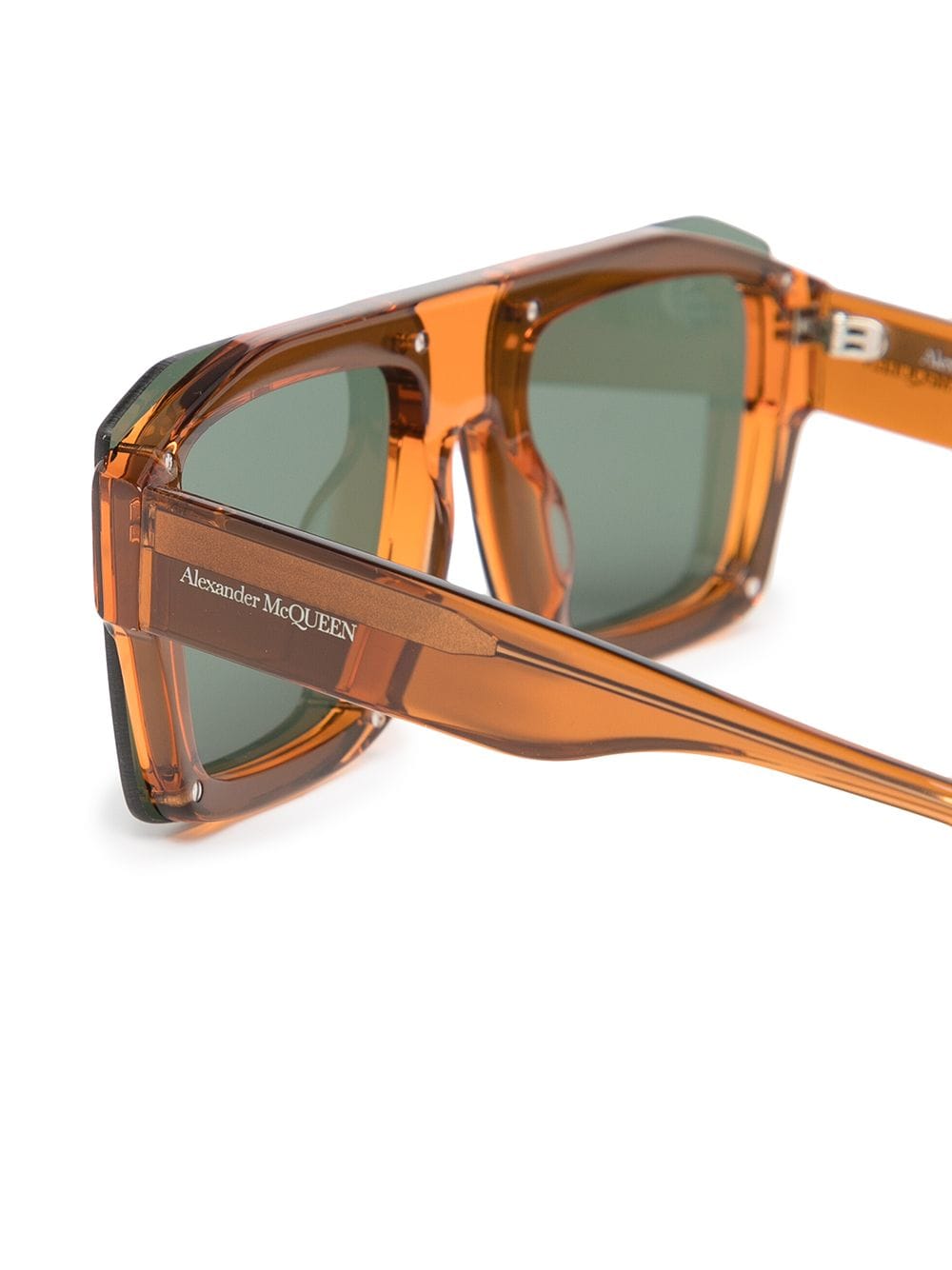 ALEXANDER MCQUEEN Square-frame sunglasses Brown - MAISONDEFASHION.COM