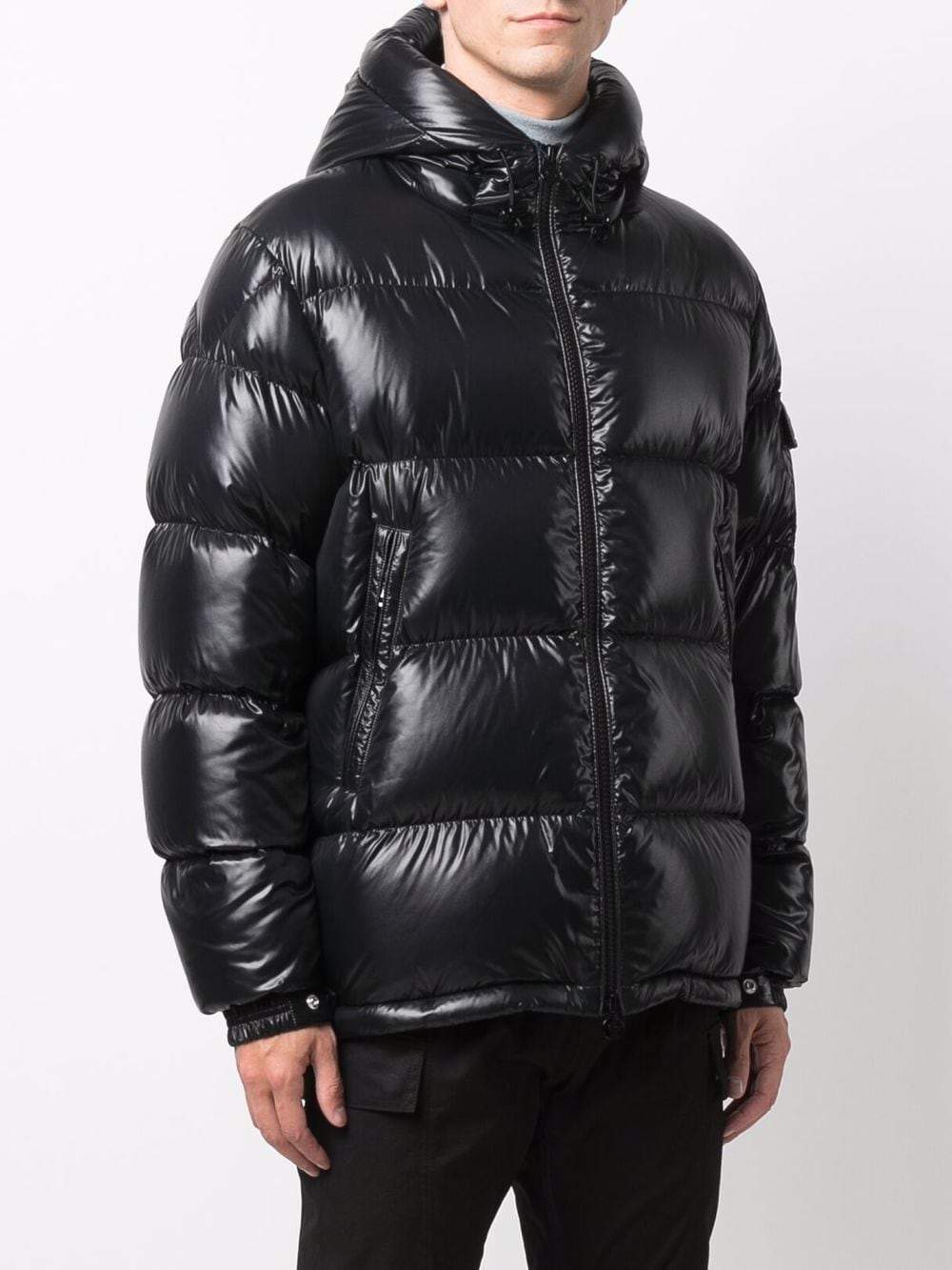 Moncler Ecrins Hooded Padded Jacket Black - MAISONDEFASHION.COM