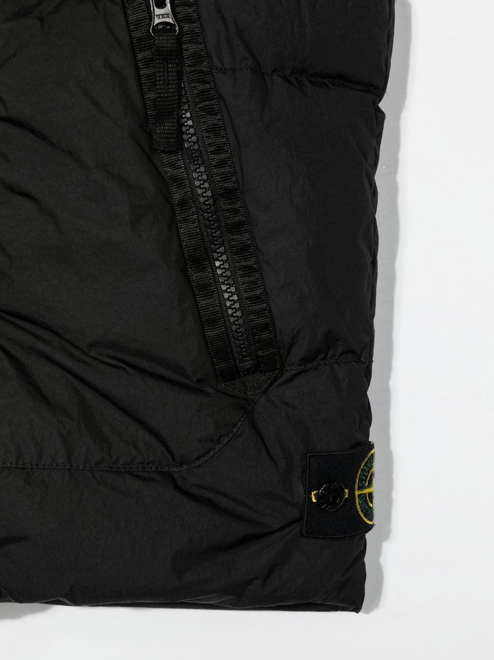 STONE ISLAND KIDS Logo-Patch Gilet Black - MAISONDEFASHION.COM