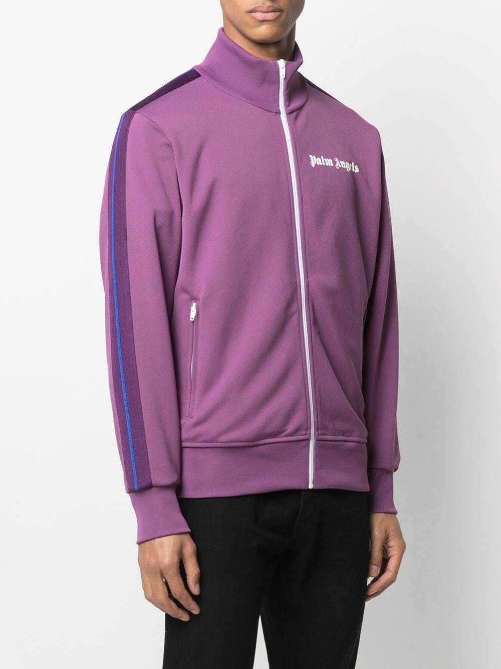 PALM ANGELS Logo Track Jacket Purple - Maison De Fashion 