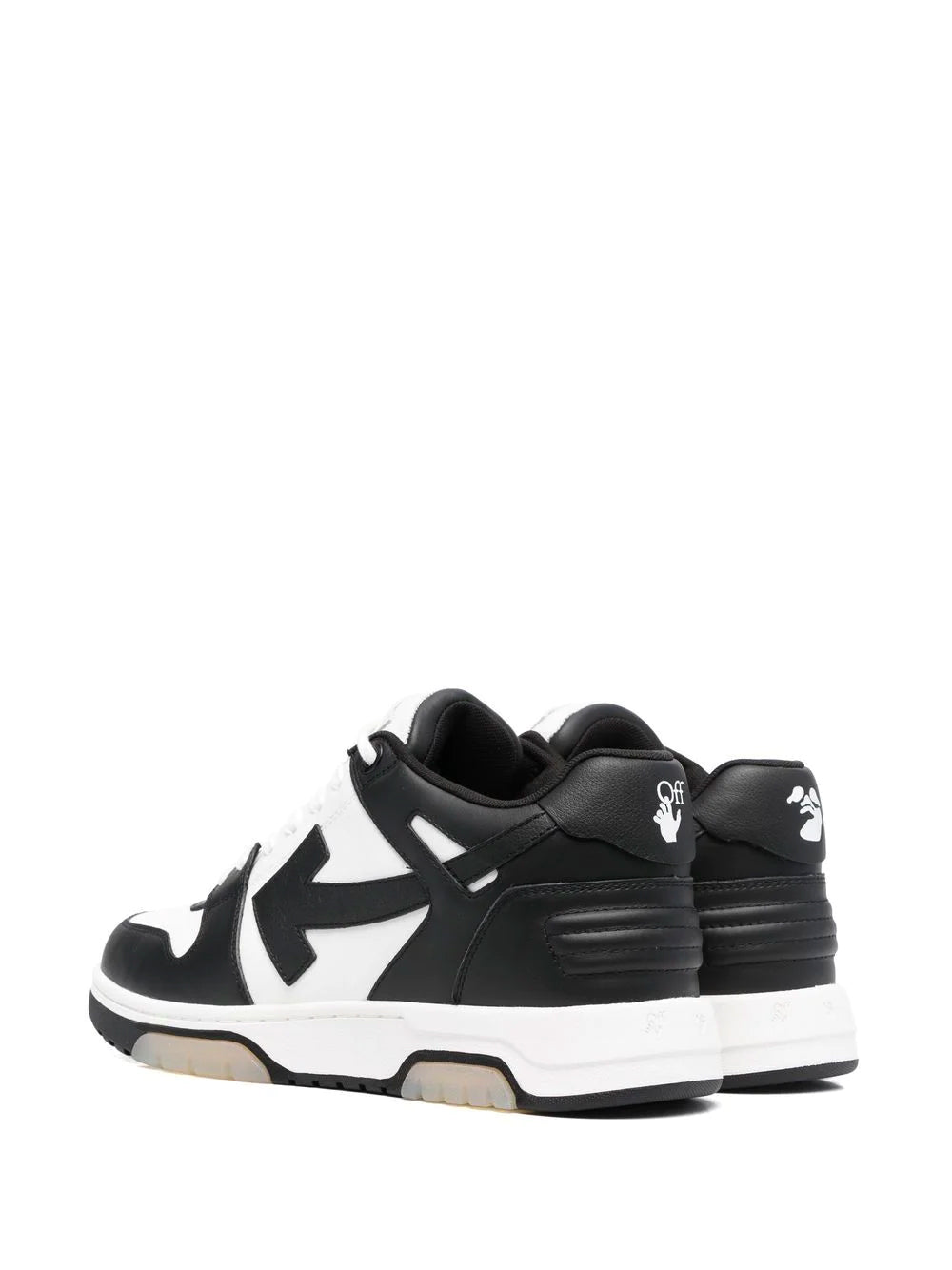 OFF-WHITE Out Of Office Low Top Sneakers White/Black - MAISONDEFASHION.COM