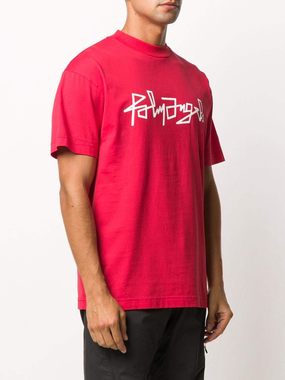 PALM ANGELS Desert Logo T-shirt Red - Maison De Fashion 