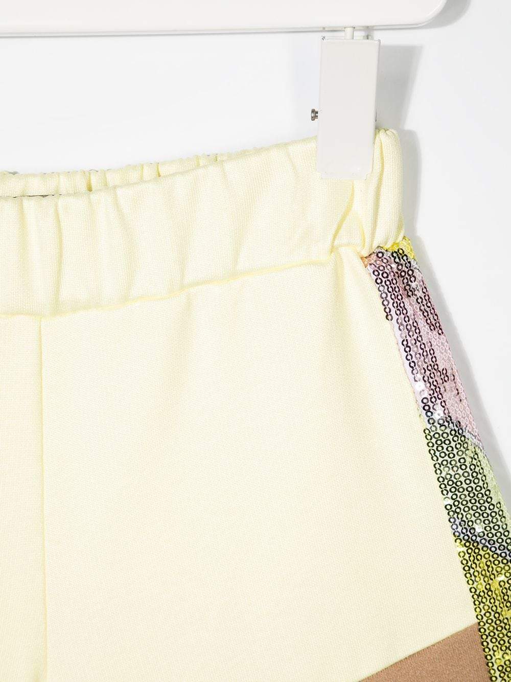 EMILIO PUCCI KIDS Quirimbas-print panelled shorts Yellow - MAISONDEFASHION.COM