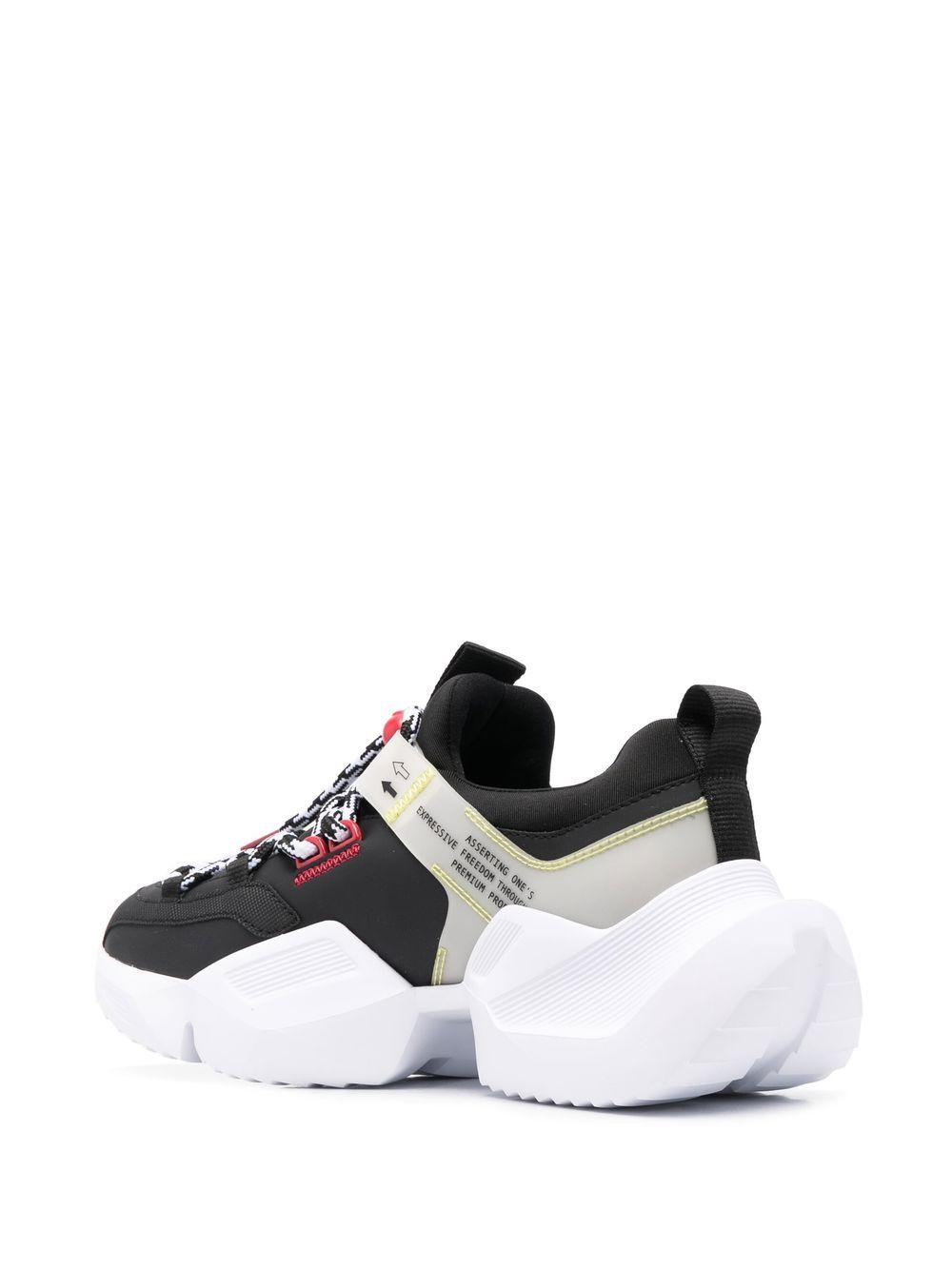 VERSACE JEANS COUTURE Ribbon Gravity sneakers Black - MAISONDEFASHION.COM