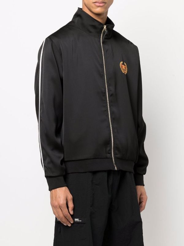 BEL-AIR ATHLETICS Academy Crest Jacket Black - MAISONDEFASHION.COM