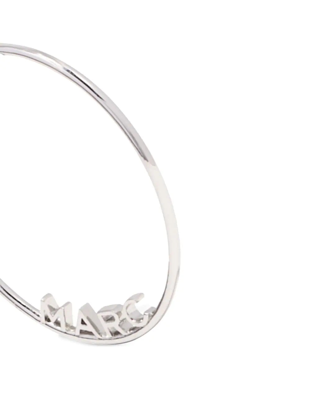 MARC JACOBS WOMEN The Monogram Hoops Silver - MAISONDEFASHION.COM