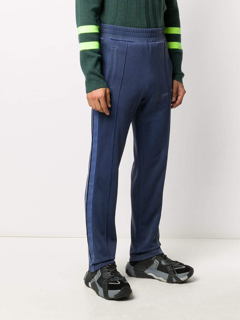 PALM ANGELS Garment Dyed Track Pants Blue - Maison De Fashion 