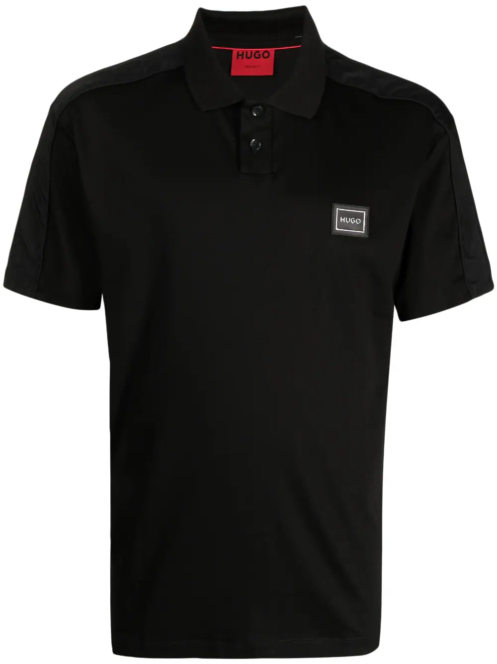 HUGO Domerape Polo Shirt Black - MAISONDEFASHION.COM