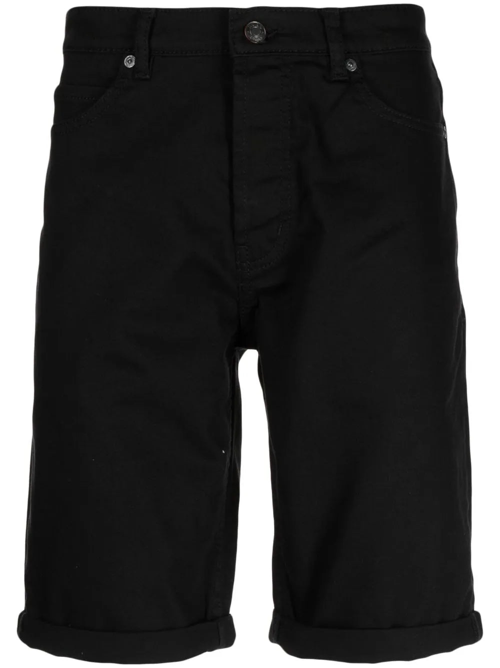HUGO 634/S Denim Shorts Tapered Fit Black - MAISONDEFASHION.COM