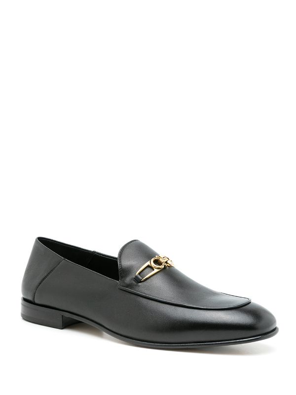 SALVATORE FERRAGAMO Melbourne Leather Loafers - MAISONDEFASHION.COM