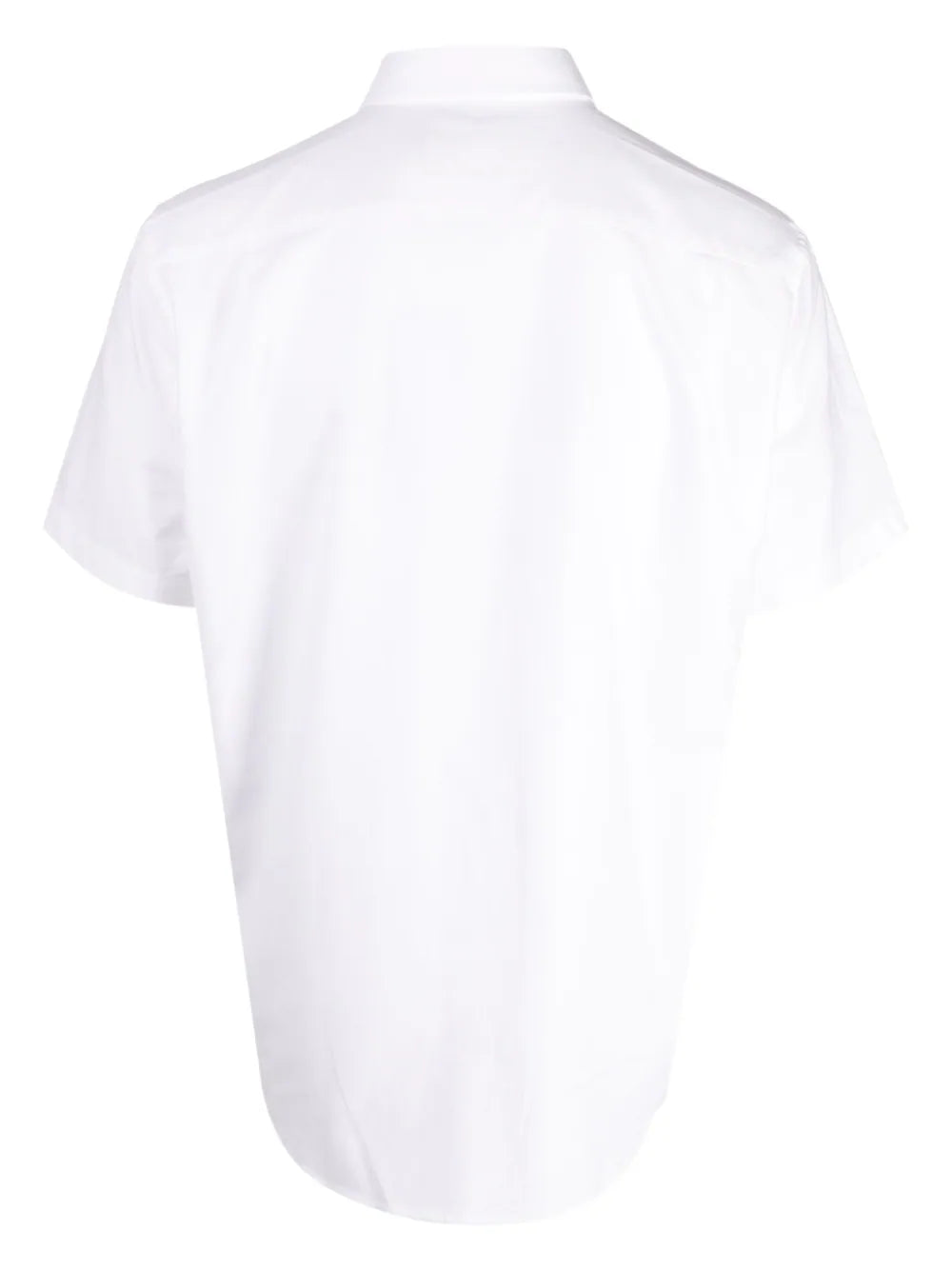 LACOSTE Short Sleeve Woven Shirt White - MAISONDEFASHION.COM