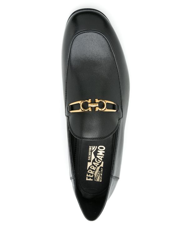 SALVATORE FERRAGAMO Melbourne Leather Loafers - MAISONDEFASHION.COM