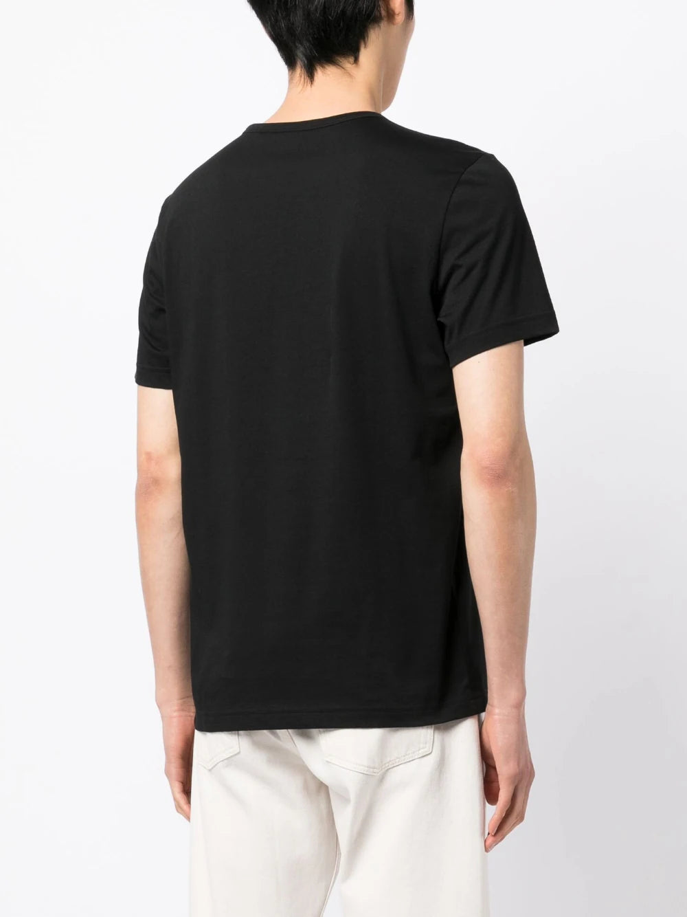 BOSS Logo-print Crew-neck T-shirt Black - MAISONDEFASHION.COM