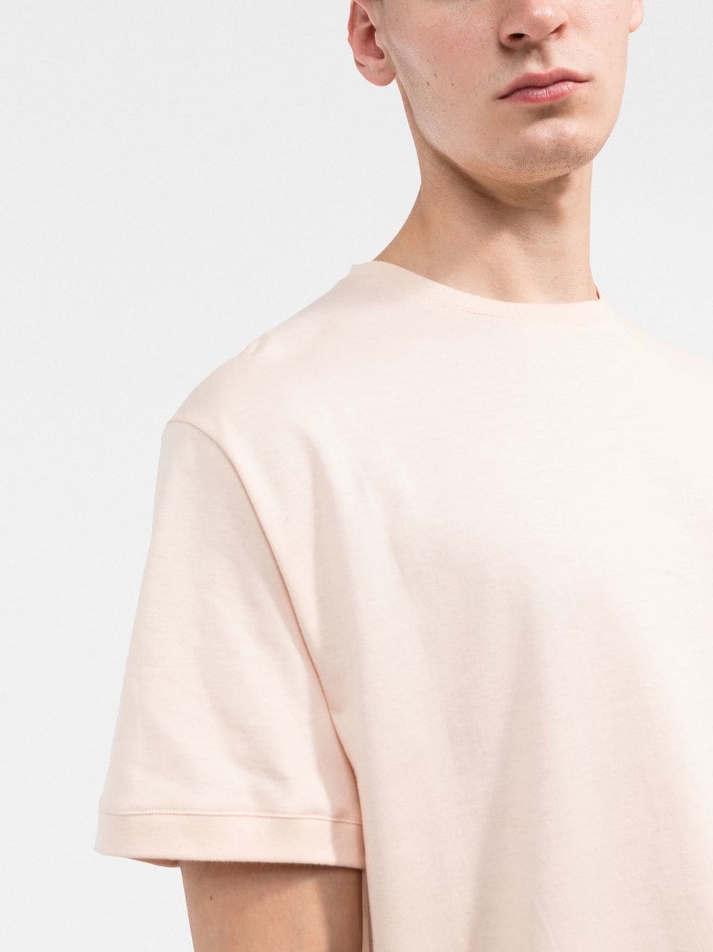 ALEXANDER MCQUEEN Skull Patch Round-neck T-shirt Pink - MAISONDEFASHION.COM