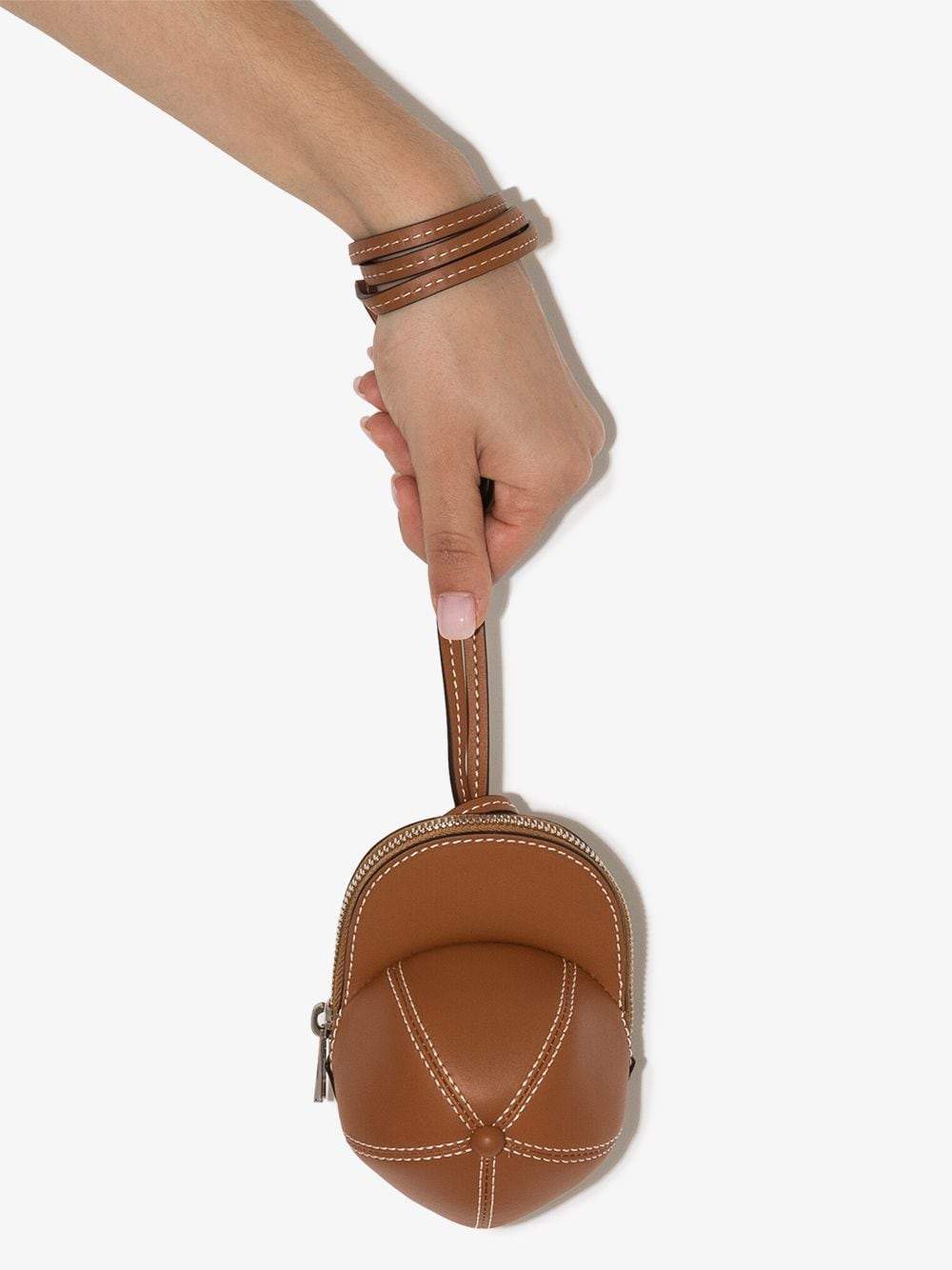 J.W. ANDERSON Nano Cap Bag Brown