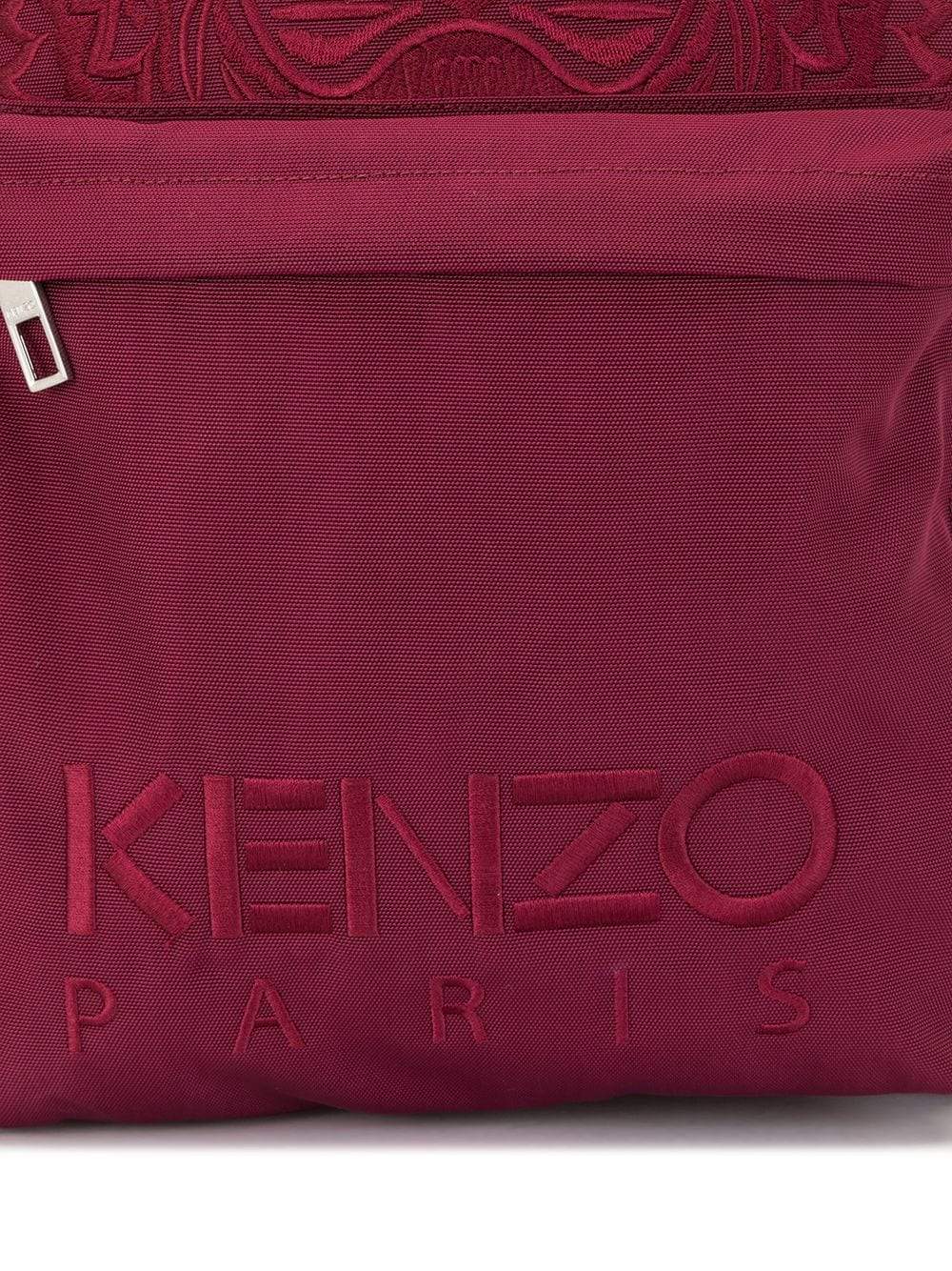 Kenzo Canvas Tiger Embroidered Backpack Red - Maison De Fashion 