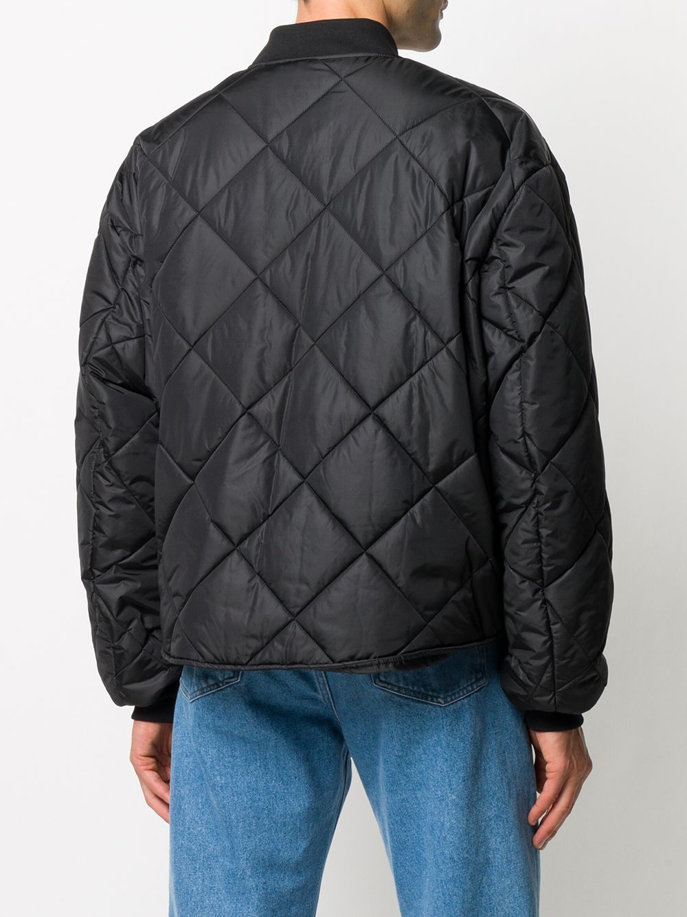 OPENING CEREMONY Boxy Fit Quilted Bomber Jacket Black - Maison De Fashion 