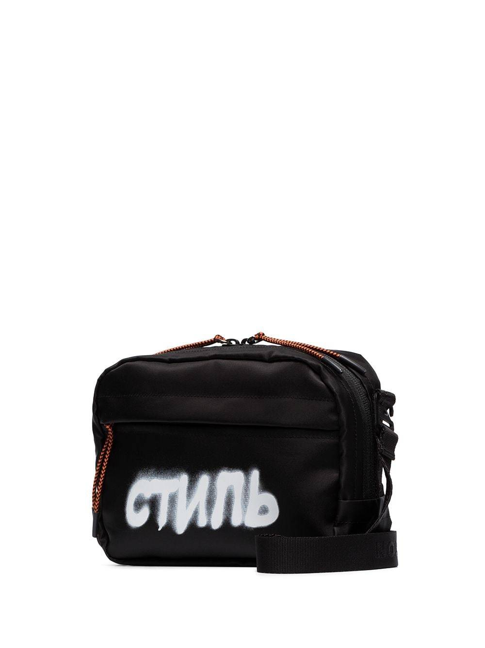 HERON PRESTON CTNMB spray print belt bag Black - Maison De Fashion 