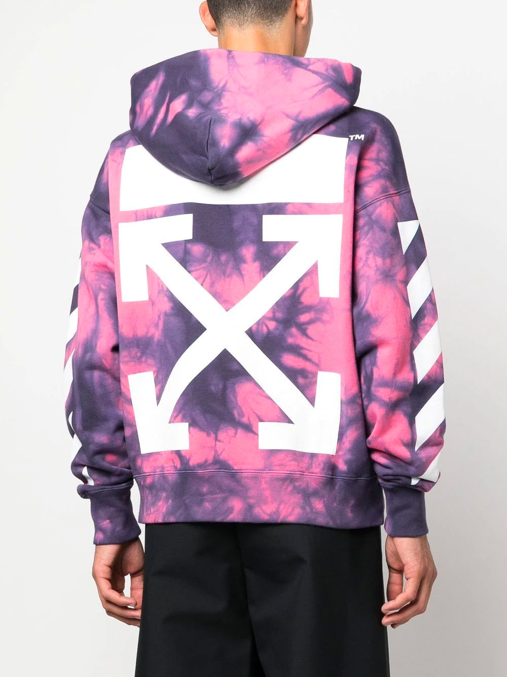 Off white blue pink hoodie on sale