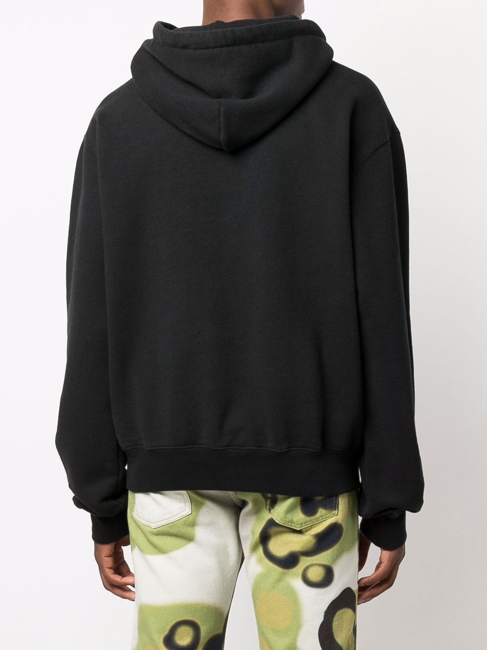 HERON PRESTON Split Graphic Hoodie Black - MAISONDEFASHION.COM