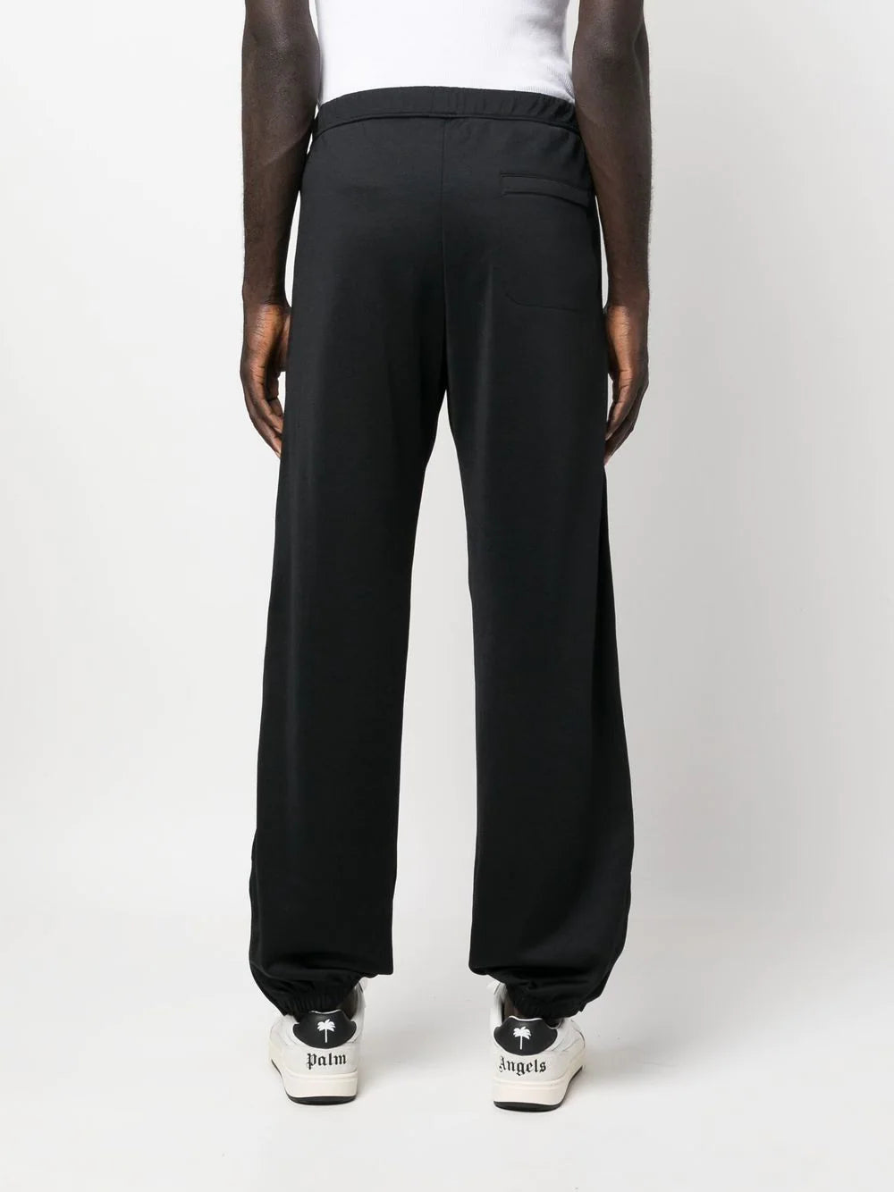 HERON PRESTON Logo Track Pants Black/White - MAISONDEFASHION.COM