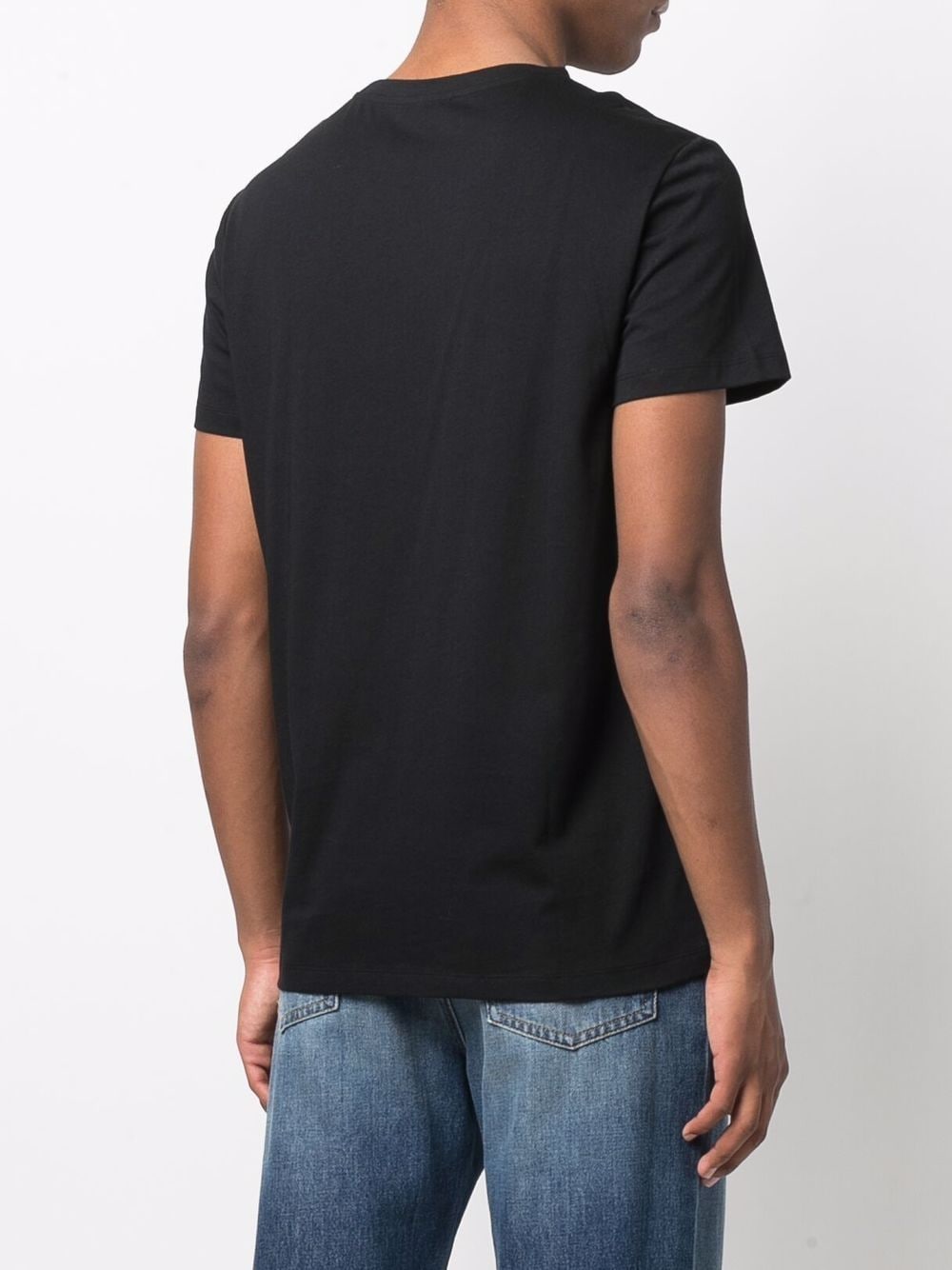 BALMAIN Foil Logo T-Shirt Black/Silver - MAISONDEFASHION.COM