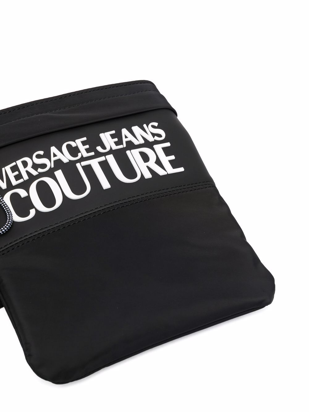 VERSACE Logo print messenger bag Black - MAISONDEFASHION.COM