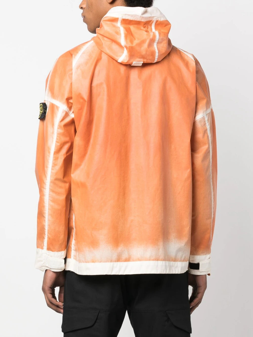 STONE ISLAND Hand Sprayed Mussola Jacket Orange - MAISONDEFASHION.COM