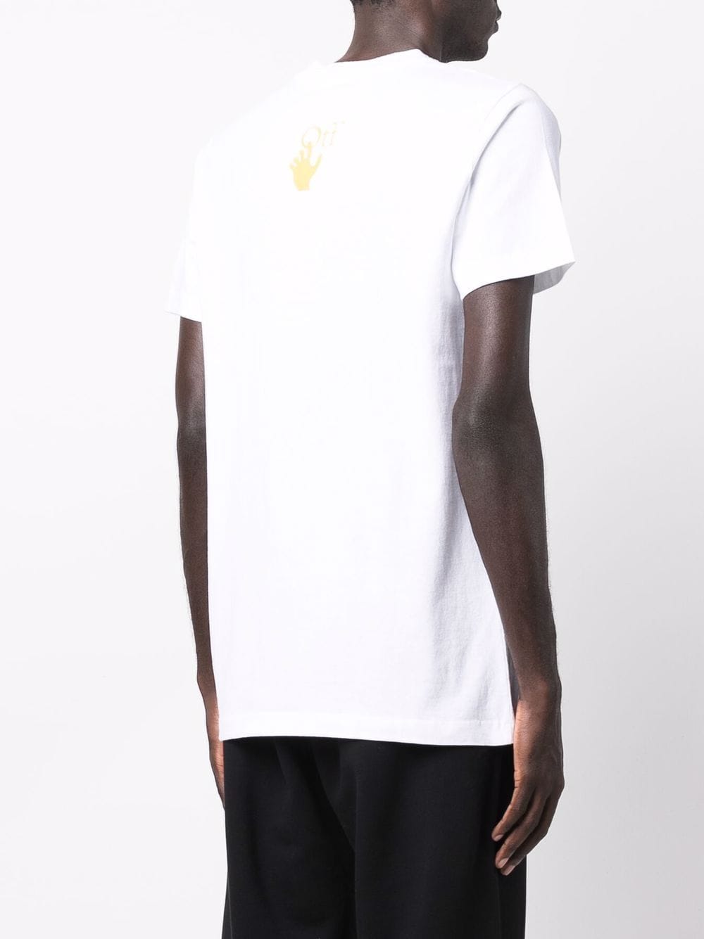 OFF-WHITE Caravaggio Slim T-Shirt White - MAISONDEFASHION.COM