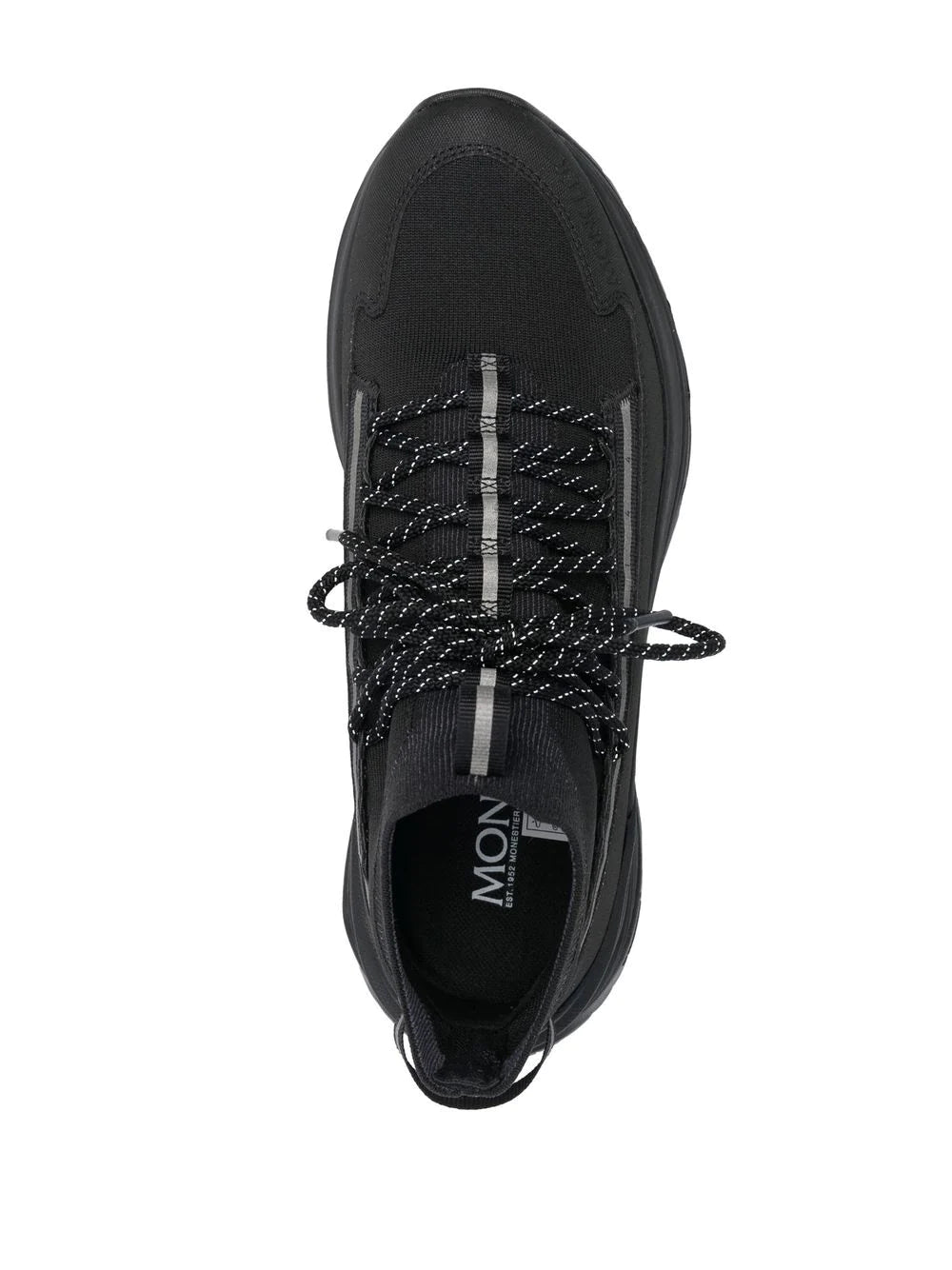 MONCLER Monte Runner High-Top Sneakers Black - MAISONDEFASHION.COM