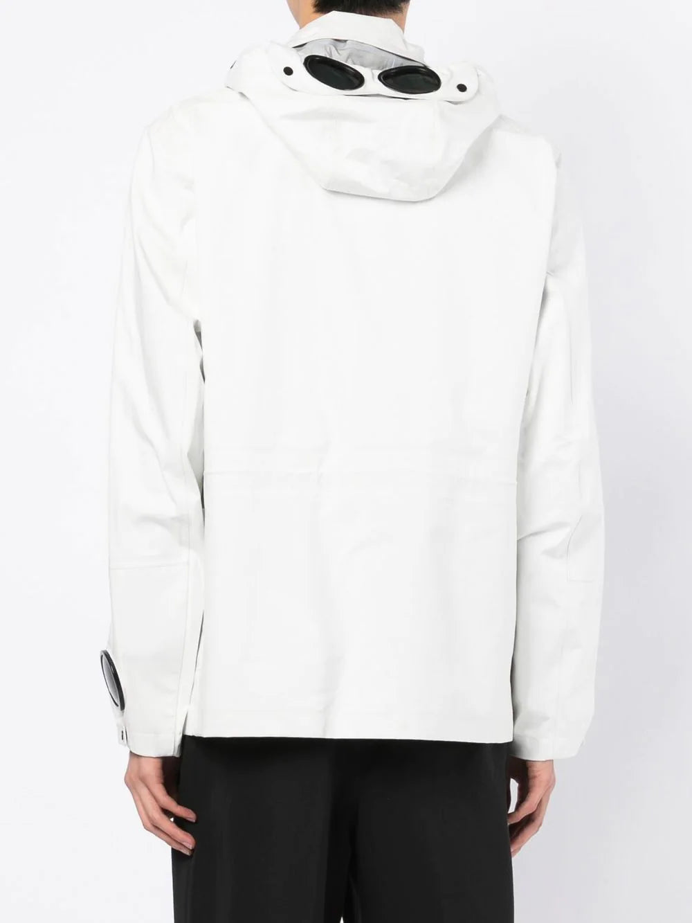 C.P COMPANY Goggles detail shirt jacket White - MAISONDEFASHION.COM