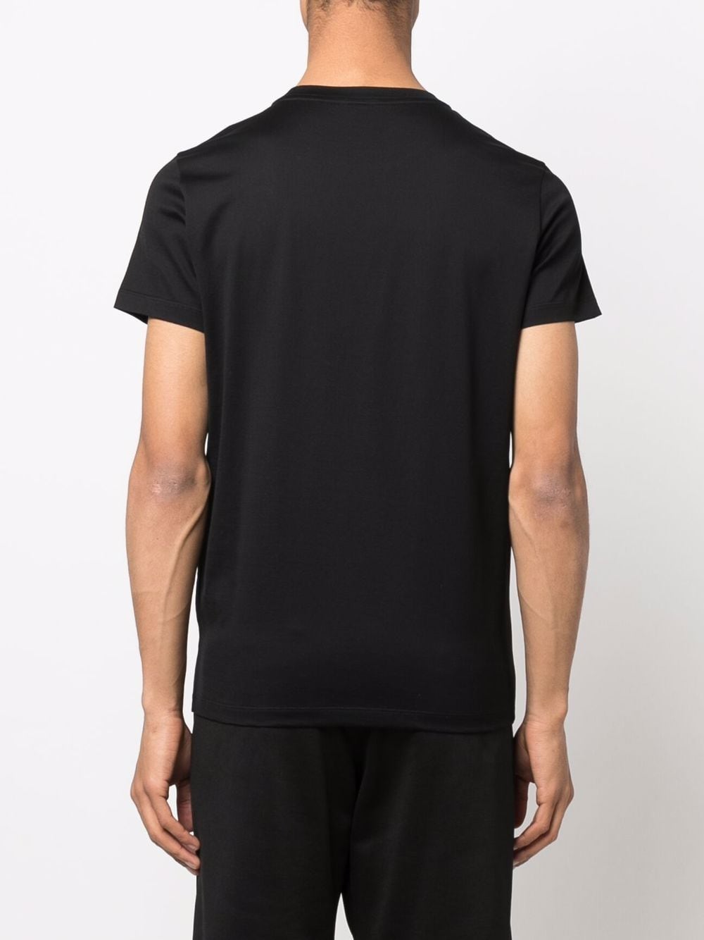MONCLER Double Logo T-Shirt Black - MAISONDEFASHION.COM