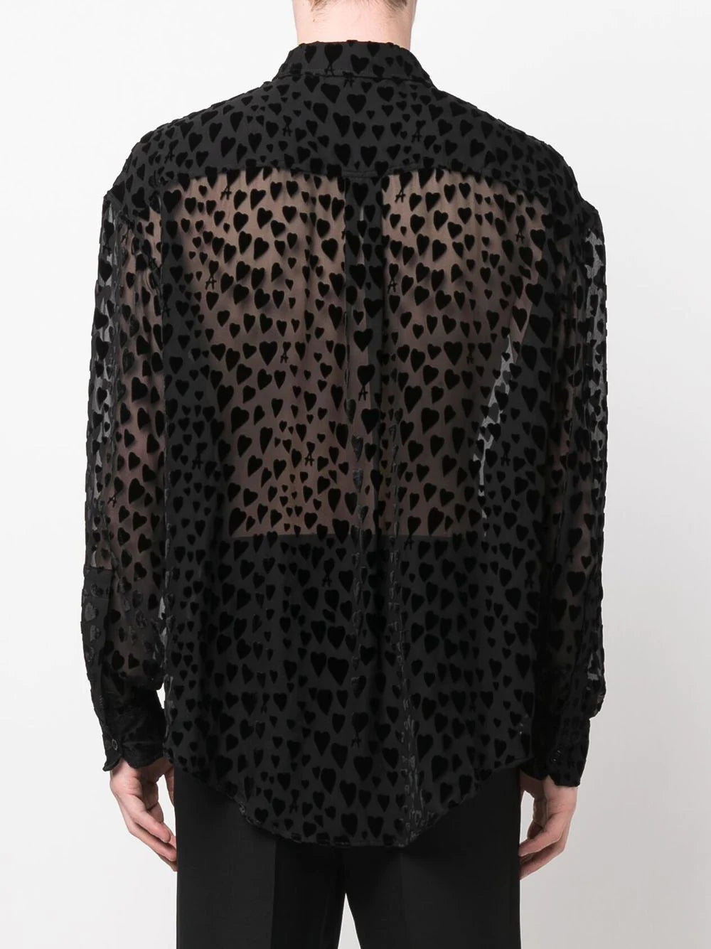 AMI PARIS Boxy Fit Shirt Black - MAISONDEFASHION.COM