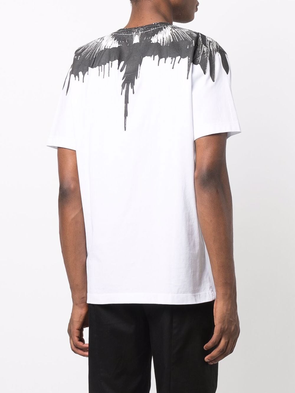 MARCELO BURLON Tar Wings Regular T-Shirt White - MAISONDEFASHION.COM