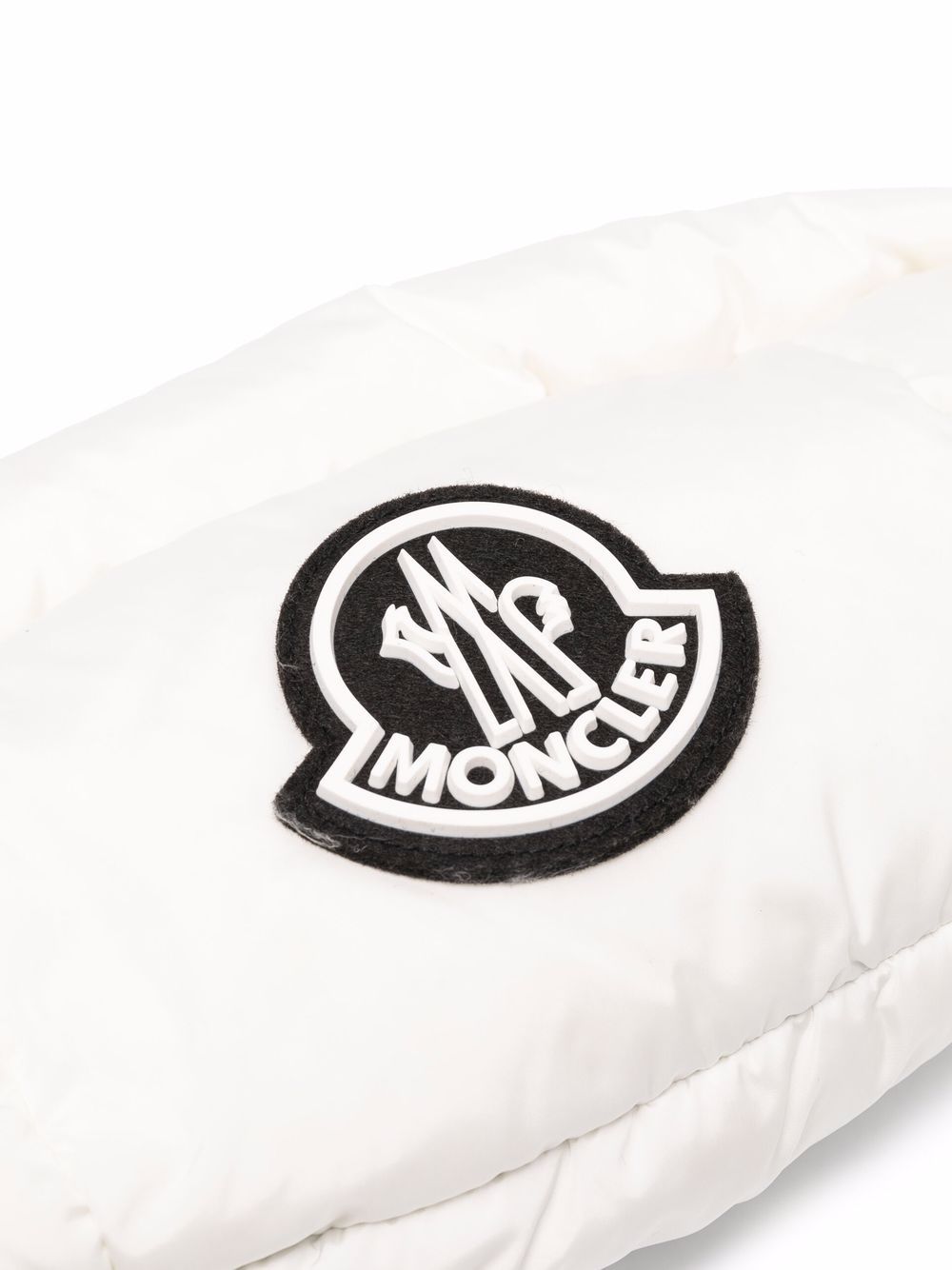 MONCLER logo Patch belt bag white - MAISONDEFASHION.COM