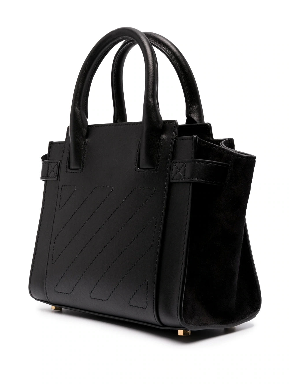 OFF-WHITE WOMEN Small City Tote Shoulder Bag Black