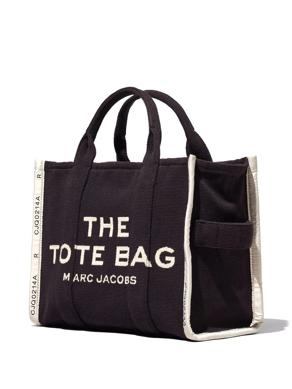 MARC JACOBS WOMEN The Medium Canvas Tote Bag Black/White - MAISONDEFASHION.COM