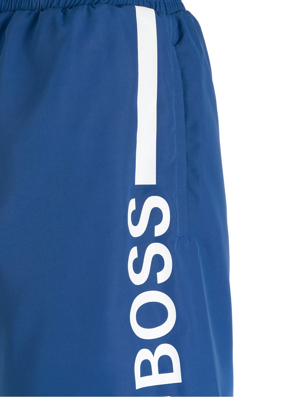 BOSS Logo Swim Shorts Blue - MAISONDEFASHION.COM