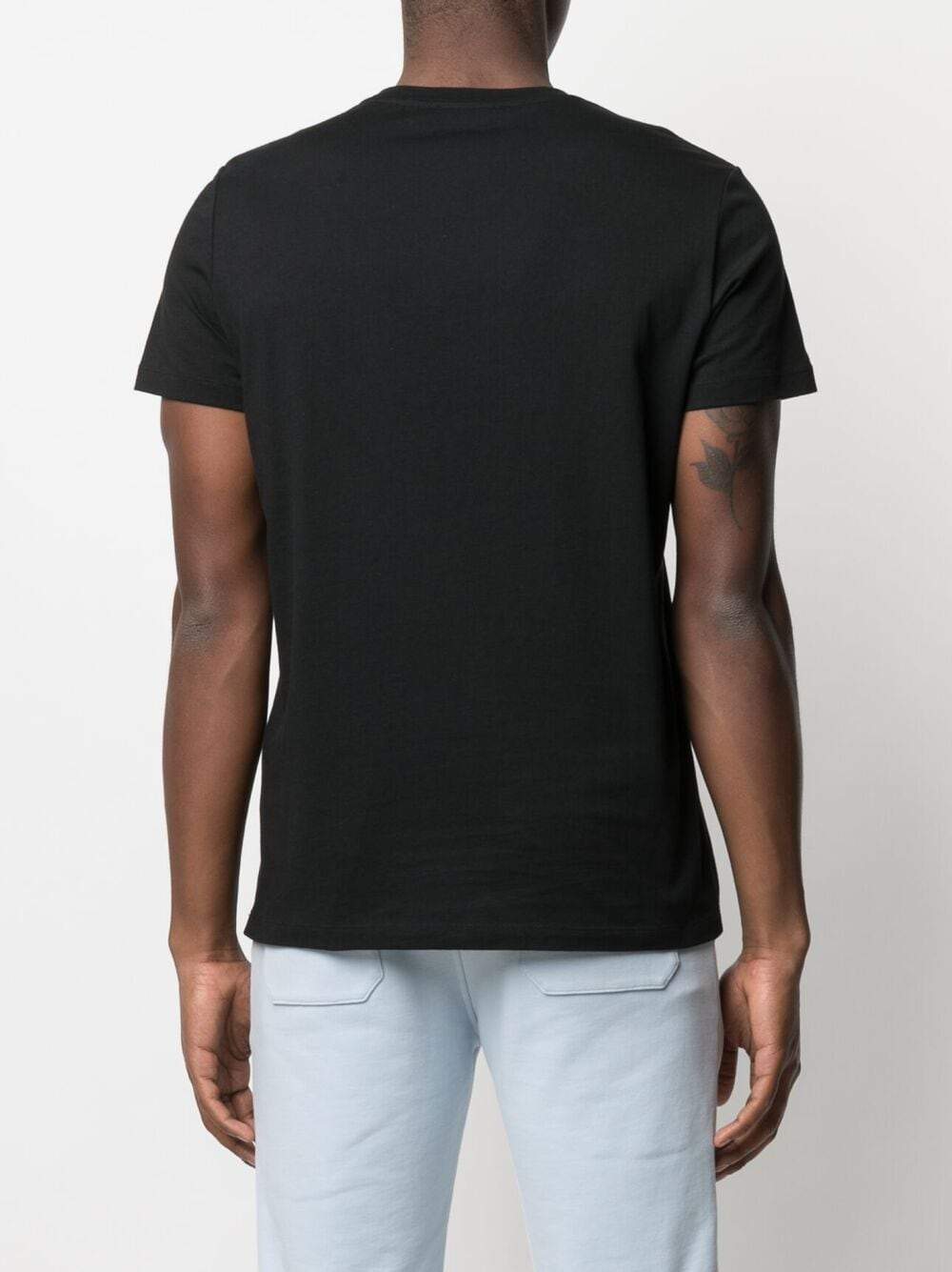 BALMAIN Neck Logo T-Shirt Black - MAISONDEFASHION.COM
