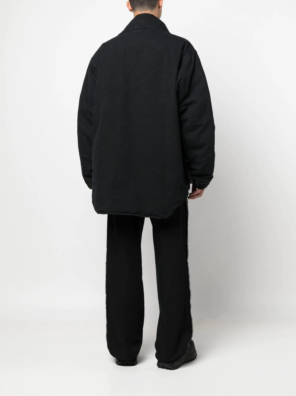 HERON PRESTON Fireman Canvas Jacket Black - MAISONDEFASHION.COM